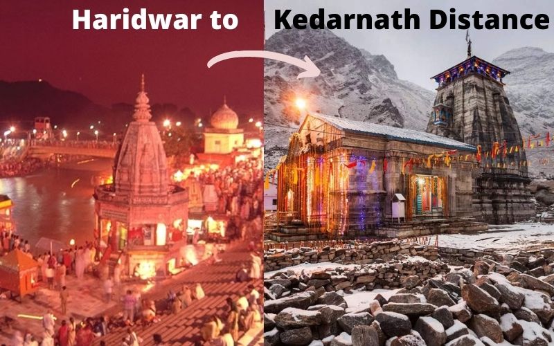 haridwar to kedarnath distance