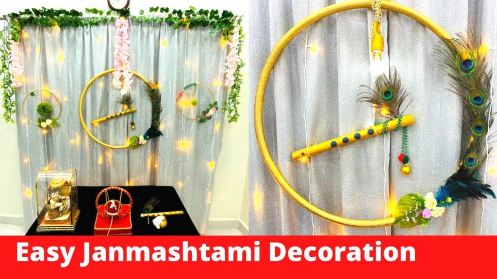 creative janmashtami decoration idea 
