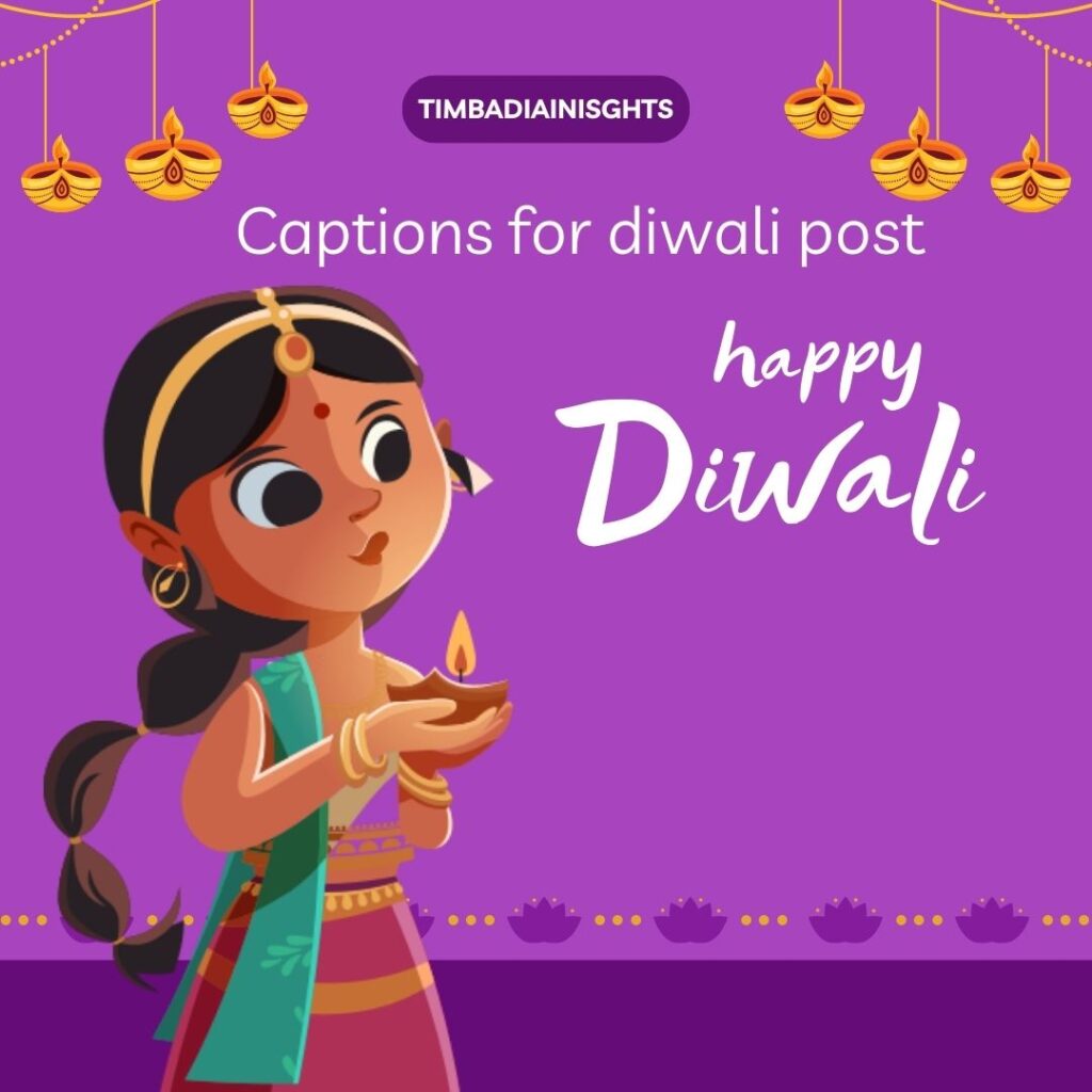 captions for diwali post 
