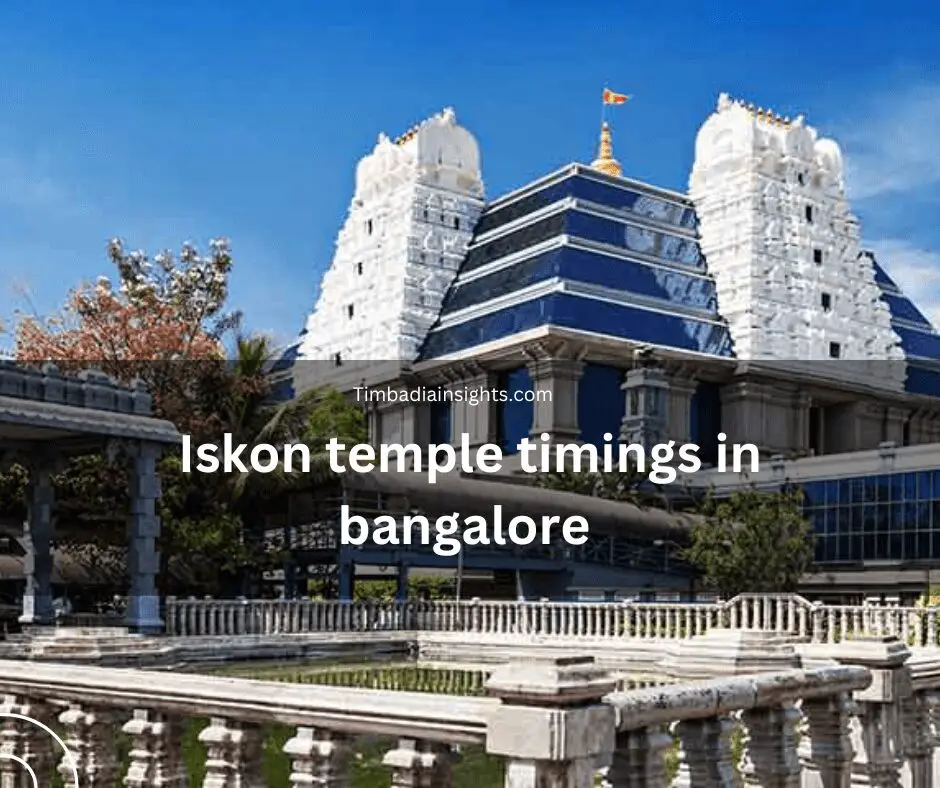 iskon temple timings in bangalore
