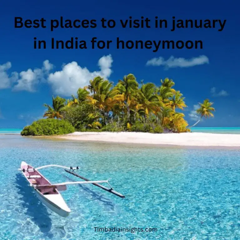 best places to visit in january in india for honeymoon