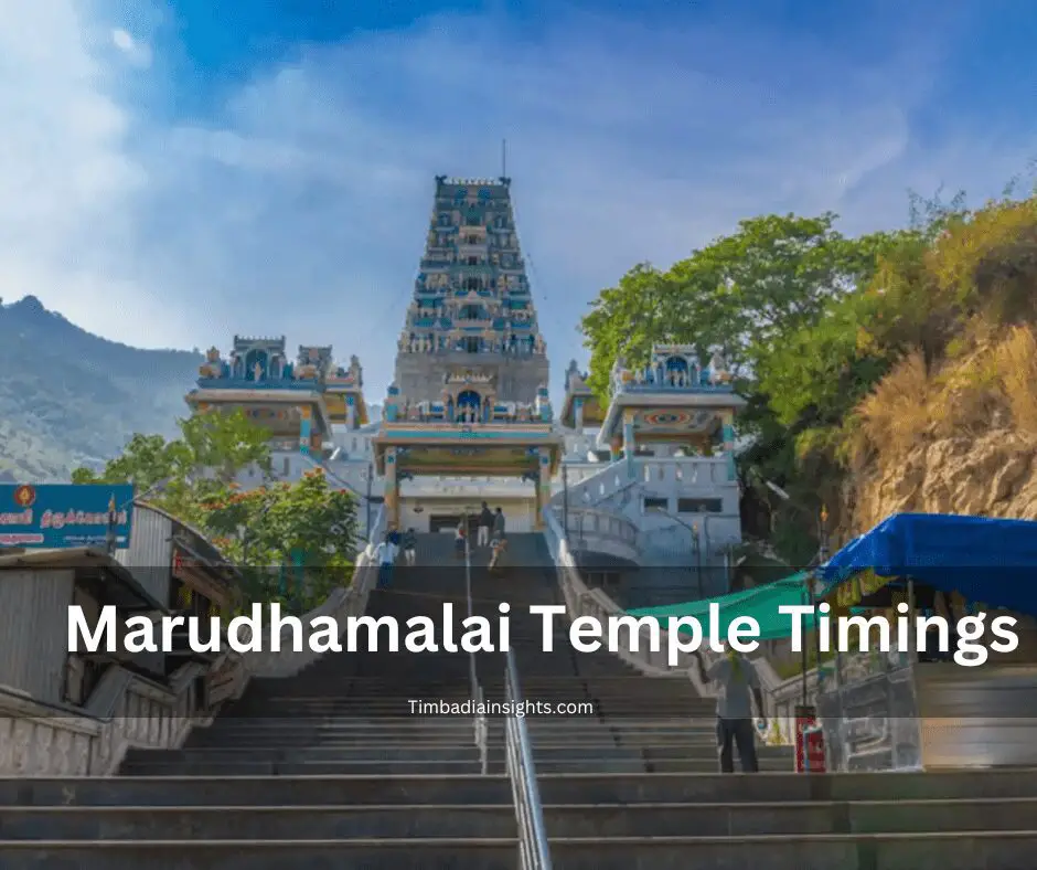 marudhamalai temple timings