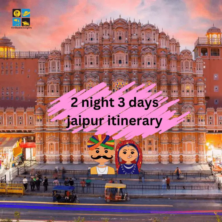 2 night 3 days jaipur itinerary