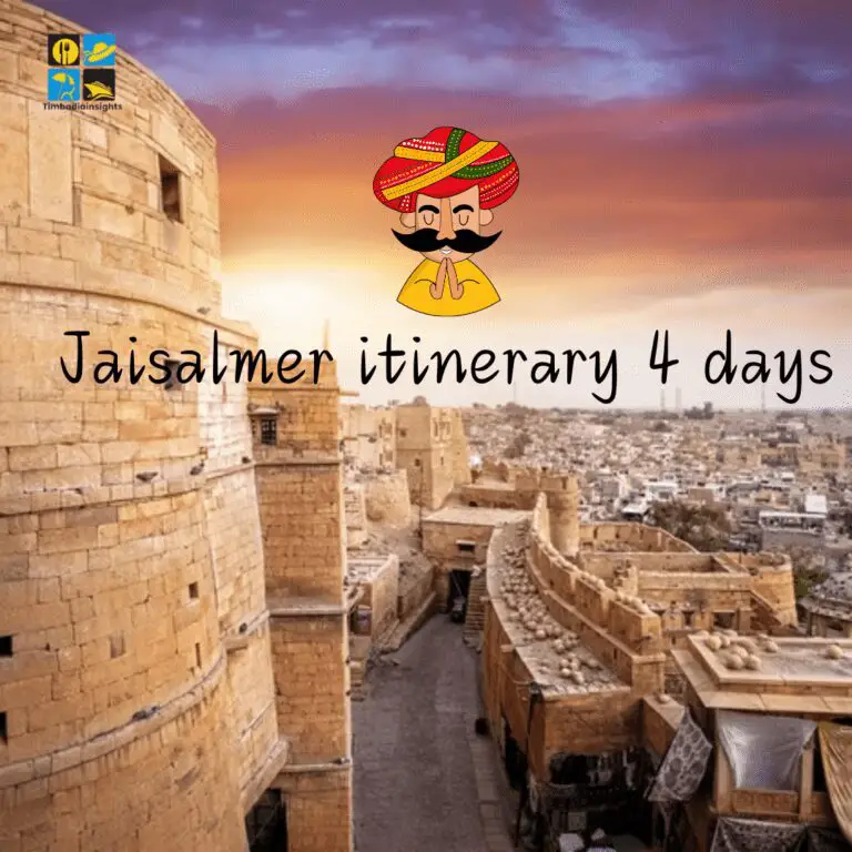 jaisalmer itinerary 4 days