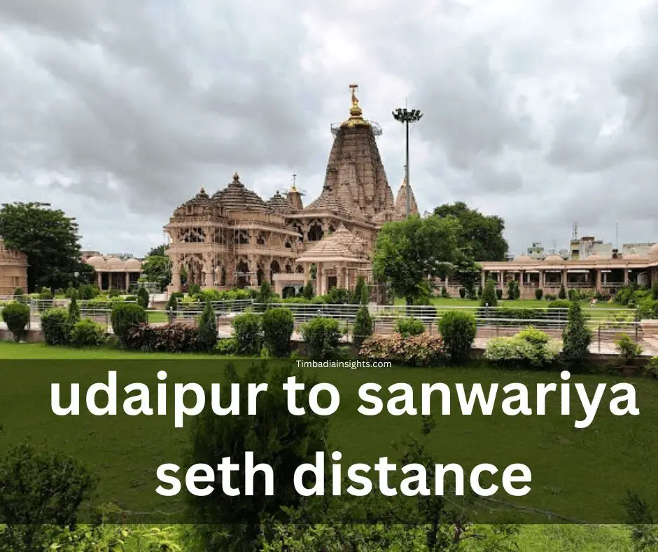 udaipur to sanwariya seth distance