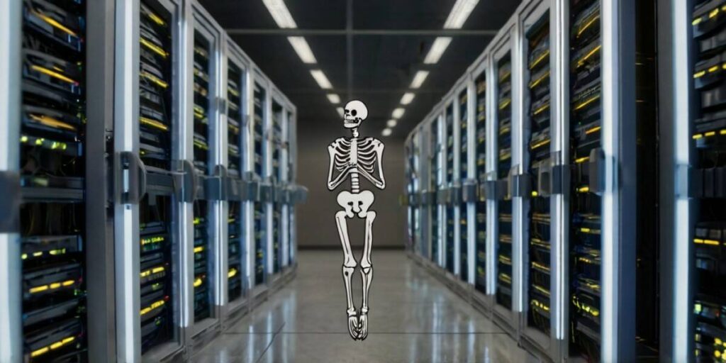 leonardo ai skeleton in datacenter